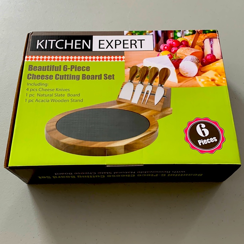 Charcuterie board, Cheese board, Wood Serving Set with Utensils/Knives. New!